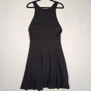 Silence + Noise Open Back Tank Dress in Black, Size 6
